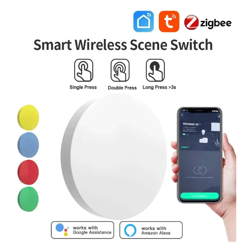 Smart Home Remote Control - Interruptor de Escena Inalámbrico Inteligente Tuya