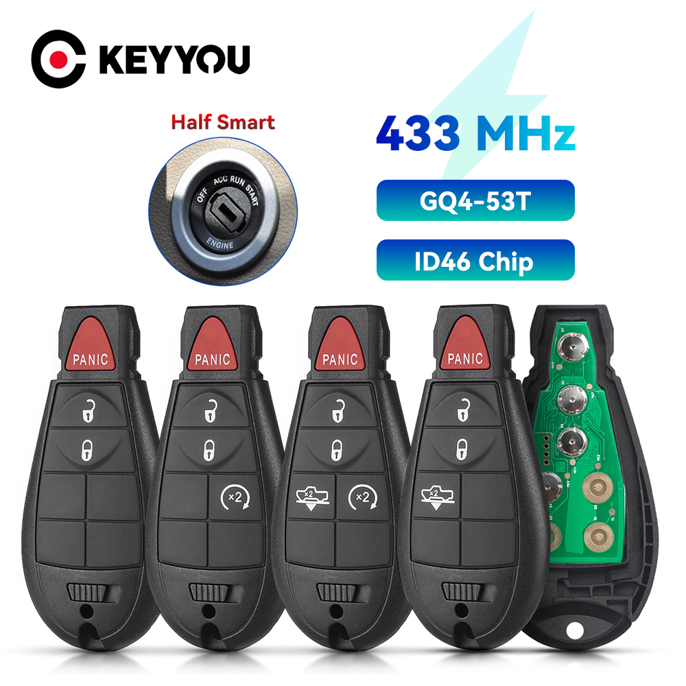 Smart Home Key - KEYYOU-llave de coche remota inteligente, 433Mhz,