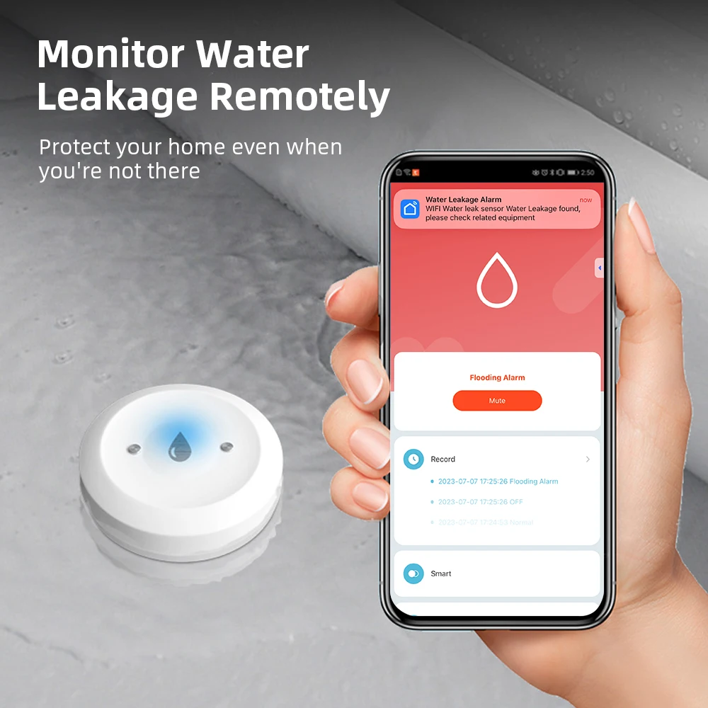 Smart Home Features - Sensor de Fugas de Agua Zigbee