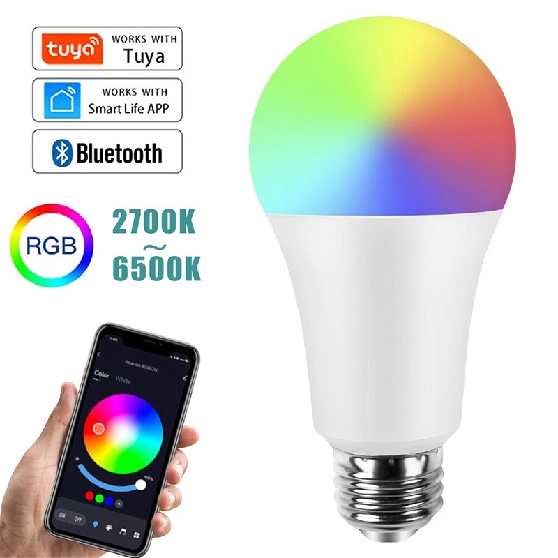 Wifi Led Dimmer - Bombilla LED Inteligente WiFi E27 RGBCW,