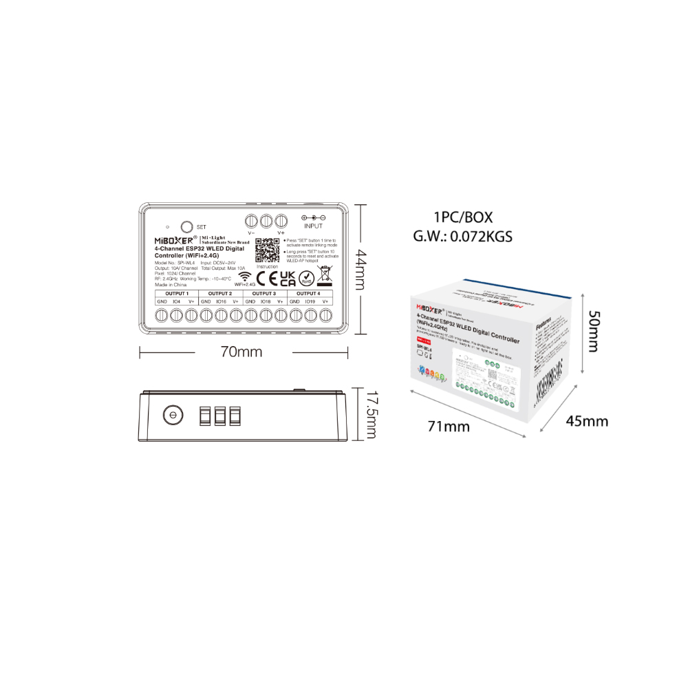 Controlador LED SPI Miboxer SP - Wifi Led Dimmer reseña y precio