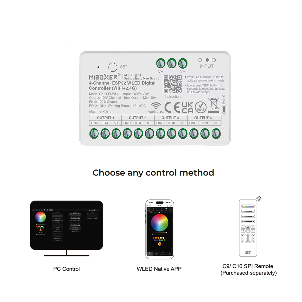Controlador LED SPI Miboxer SP - Wifi Led Dimmer reseña y precio