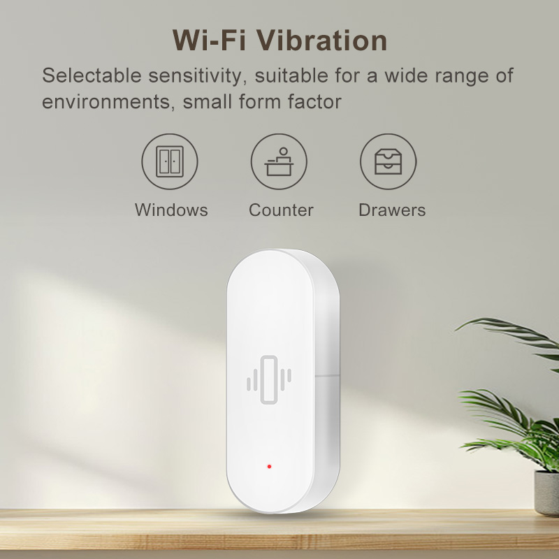 Sensor de vibración WiFi Tuya, - Smart Home Features reseña y precio