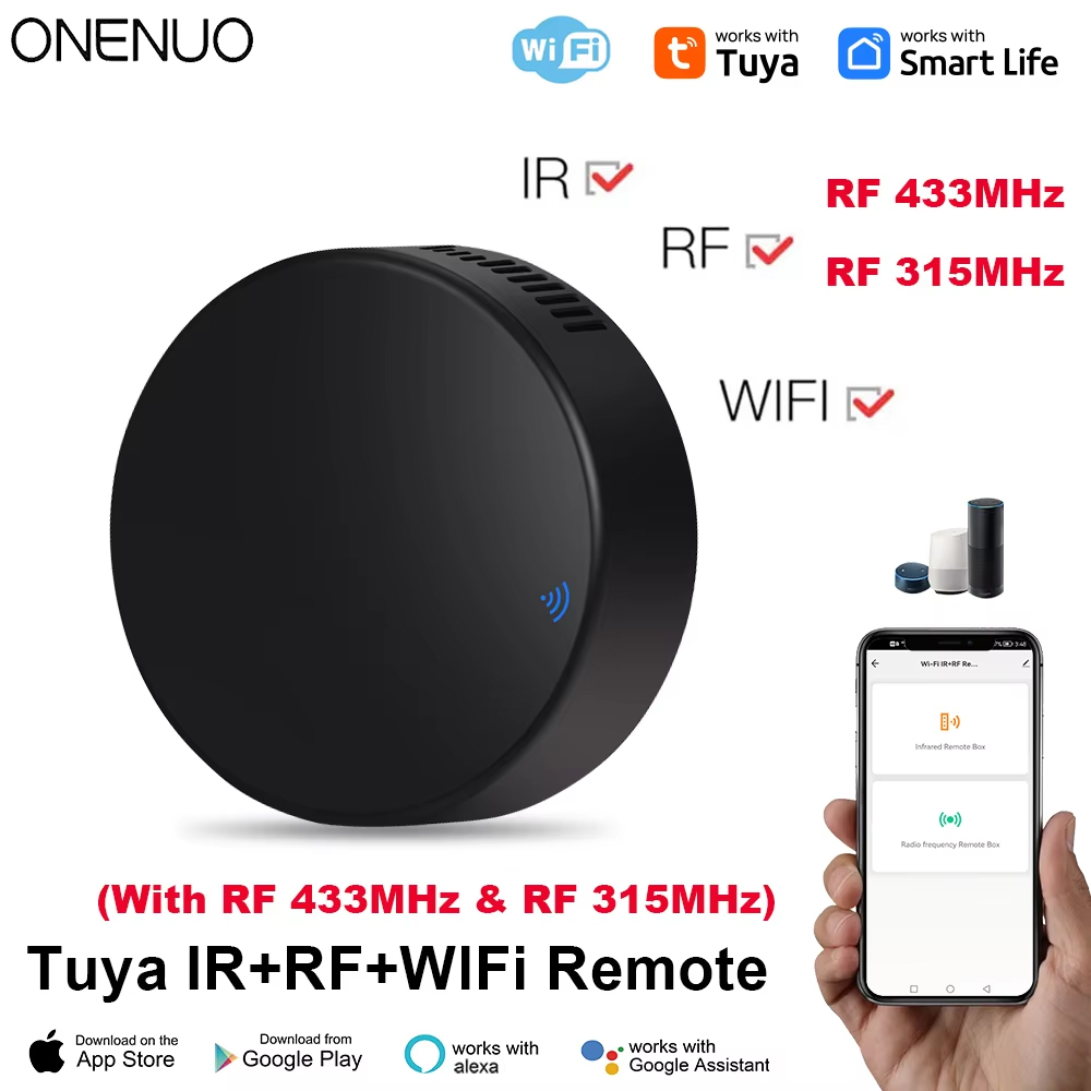 Tuya WiFi RF IR Control remoto - Smart Home Features reseña y precio