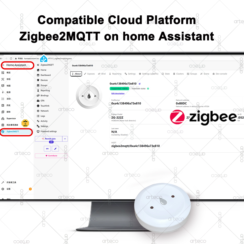 Tuya-Sensor de agua inteligent - Smart Home Features reseña y precio