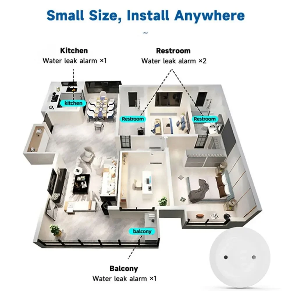 Sensor de Fugas de Agua Zigbee - Smart Home Features reseña y precio