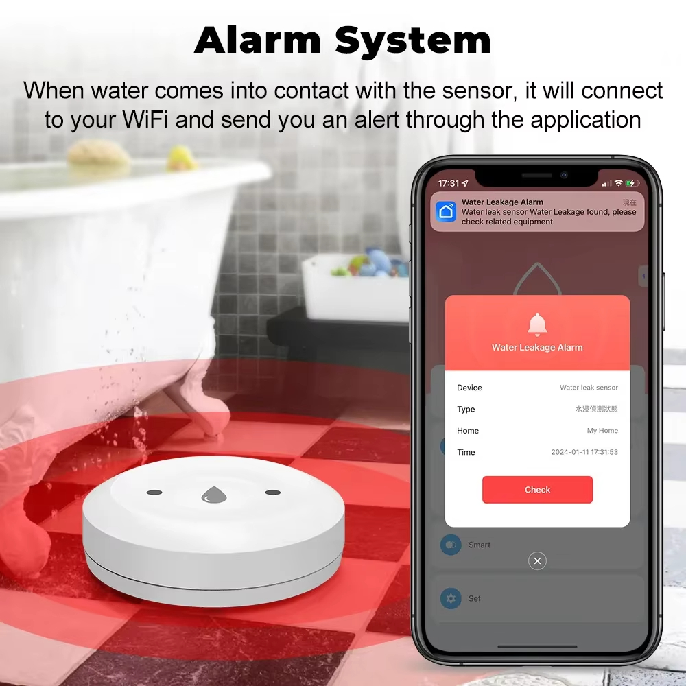 Detector de Fugas de Agua Tuya - Smart Home Features reseña y precio