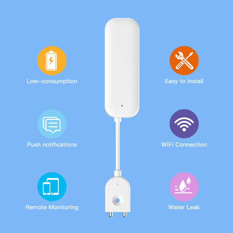 Tuya WiFi ZigBee Sensor de agu - Smart Home Features reseña y precio