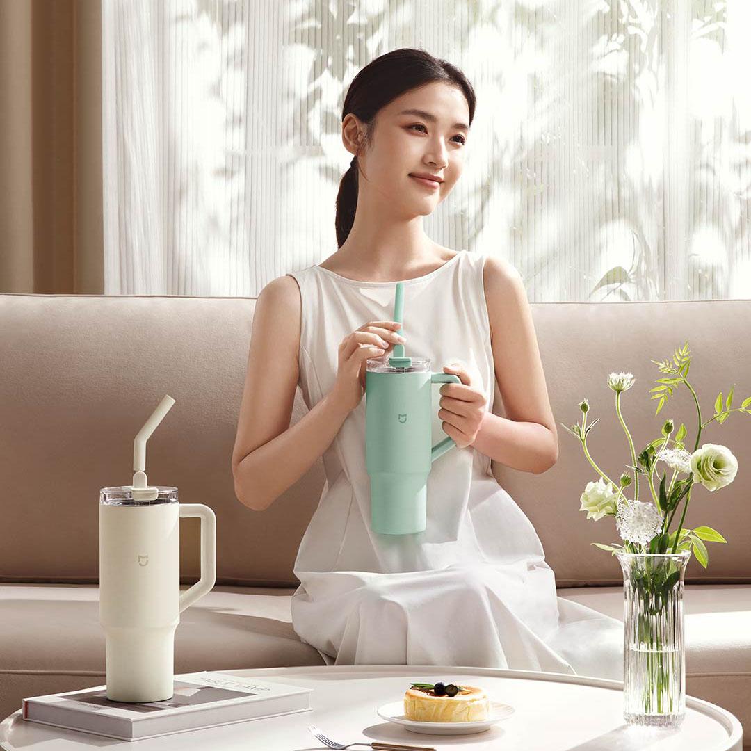 Xiaomi Mijia-taza con pajita i - Smart Home Xiaomi Devices reseña y precio